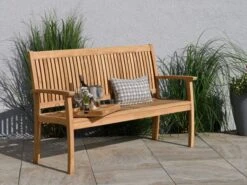 Teakholz Gartenbank Milano Premium 154cm 3-Sitzer 15 Teakholz Gartenbank Milano Premium 154cm 3-Sitzer -Gartenmöbel Verkäufe teakholz gartenbank milano premium 3 sitzer ambientebild 5 627x627