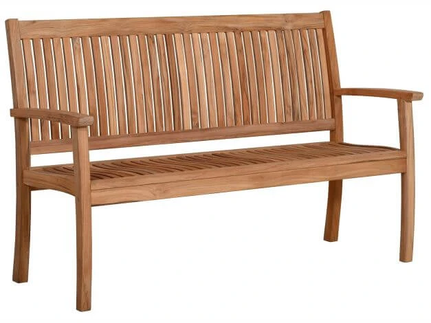 Teakholz Gartenbank Milano Premium 154cm 3-Sitzer 3 Teakholz Gartenbank Milano Premium 154cm 3-Sitzer