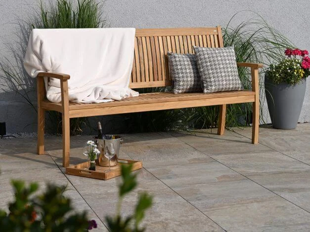 Teakholz Gartenbank Milano Premium 184cm 4-Sitzer 8 Teakholz Gartenbank Milano Premium 184cm 4-Sitzer – Bild 6