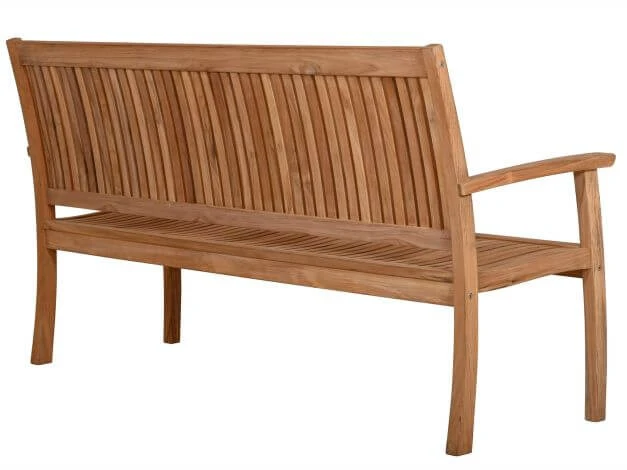 Teakholz Gartenbank Milano Premium 184cm 4-Sitzer 4 Teakholz Gartenbank Milano Premium 184cm 4-Sitzer – Bild 2