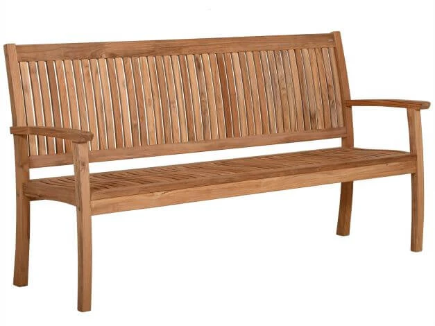 Teakholz Gartenbank Milano Premium 184cm 4-Sitzer 3 Teakholz Gartenbank Milano Premium 184cm 4-Sitzer