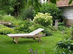 Teakholz Gartenliege Comfort -Gartenmöbel Verkäufe teakholz gartenliege comfort ambientebild 1 627x627