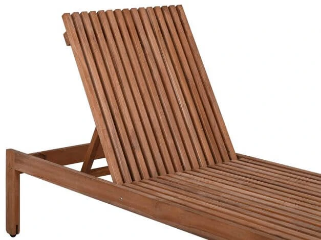 Teakholz Gartenliege Rollenliege Java Deluxe 5 Teakholz Gartenliege Rollenliege Java Deluxe – Bild 3