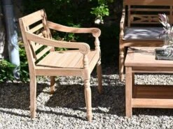 Teak Holz Gartensessel Sanur Ornament -Gartenmöbel Verkäufe teakholz gartenmoebel sanur ambientebild sessel 627x627