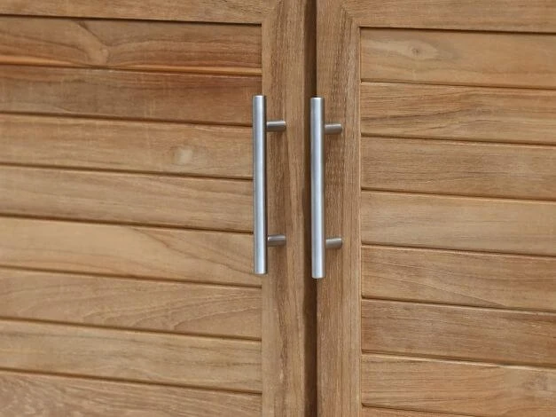 Teakholz Gartenschrank Kommode Gotland 125cm 11 Teakholz Gartenschrank Kommode Gotland 125cm – Bild 9