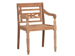 Teak Holz Gartensessel Sanur Ornament
