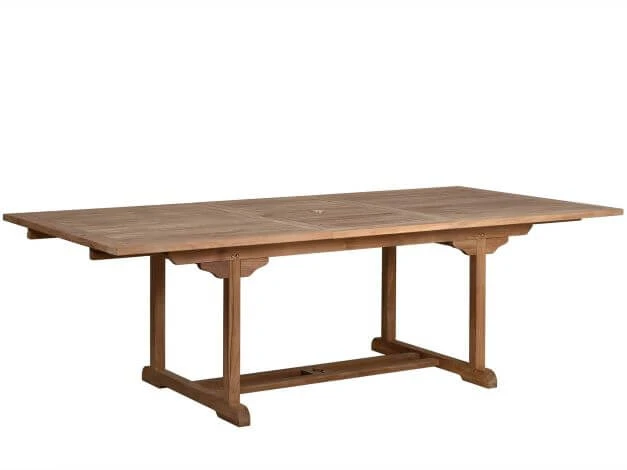 Teakholz Gartentisch Ausziehbar Lucca 180/240x120cm 3 Teakholz Gartentisch Ausziehbar Lucca 180/240x120cm