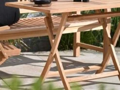 Teakholz Klapptisch Hampton 120x70cm -Gartenmöbel Verkäufe teakholz gartentisch klappbar hampton 120x70cm detailbild 2 627x627