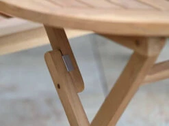 Teakholz Klapptisch Rund Hampton Ø90cm -Gartenmöbel Verkäufe teakholz gartentisch klappbar hampton 90cm detailbild 2 627x627