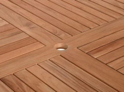 Teakholz Gartentisch Palazzo 157x157cm -Gartenmöbel Verkäufe teakholz gartentisch palazzo quadratisch detailbild 627x627