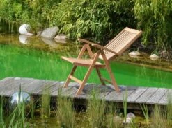Teakholz Gartenstuhl Klappsessel Helsinki -Gartenmöbel Verkäufe teakholz klappsessel helsinki lehne verstellbar 627x627