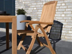 Klappsessel San Francisco Teakholz -Gartenmöbel Verkäufe teakholz klappsessel hochlehner san francisco ambientebild 2 627x627