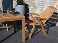 Klappsessel San Francisco Teakholz -Gartenmöbel Verkäufe teakholz klappsessel hochlehner san francisco ambientebild 3 627x627