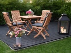 Teakholz Klappstuhl Milano Premium -Gartenmöbel Verkäufe teakholz klappstuhl klappsessel milano premium ambientebild 627x627 1