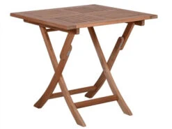 Teakholz Klapptisch Milano Premium 80x80cm