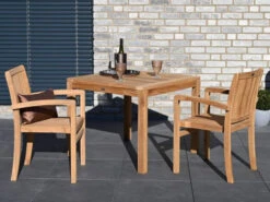 Teakholz Stapelsessel San Francisco -Gartenmöbel Verkäufe teakholz stapelsessel san francisco ambientebild 1 627x627