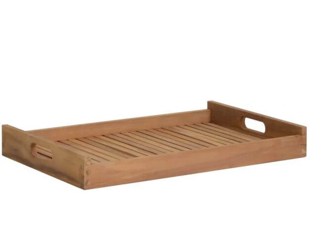 Teakholz Tablett Coffee & Tea 3 Teakholz Tablett Coffee & Tea