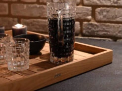 Teakholz Tablett John 60x60cm -Gartenmöbel Verkäufe teakholz tablett john quadratisch 60x60cm ambientebild 3 627x627