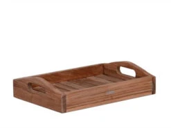 Kleines Teakholz Tablett Materam 34x24cm