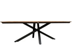 Alu Teakholz Gartentisch Orion 220x100cm -Gartenmöbel Verkäufe tierra outdoor alu teak gartentisch omnig rechteckig 220x100cm 2 627x627