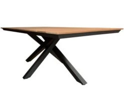 Alu Teakholz Gartentisch Orion 220x100cm -Gartenmöbel Verkäufe tierra outdoor alu teak gartentisch omnig rechteckig 220x100cm 3 627x627