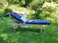 Teakholz Gartenliege Comfort -Gartenmöbel Verkäufe xl liegenauflage malibu comfort denim blue ambientebild 627x627