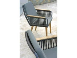 Zebra Flix Dining Sessel Rope Teak Inkl. Kissenset -Gartenmöbel Verkäufe zebra flix dining sessel ambientebild 2 627x627