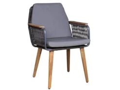 Zebra Flix Dining Sessel Rope Teak Inkl. Kissenset