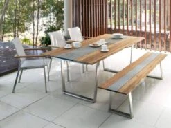 Zebra Infinity Stapelsessel Edelstahl Teakholz Batyline -Gartenmöbel Verkäufe zebra infinity stapelsessel unyx edelstahl batyline ambientebild 1 627x627